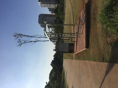 Outdoor fitness area at Parque do Povo