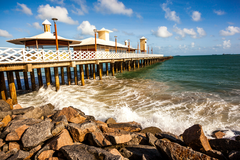 Ponte dos Ingleses also known as Ponte Metálica in Fortaleza, Brazil