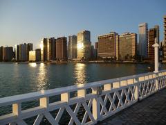 Panoramic view of Fortaleza city with high-rise buildings along the coastline