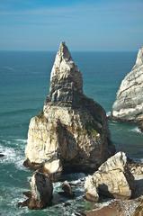 Pedra da Ursa at Praia da Ursa in Portugal, featuring Jurassic limestone rock formations