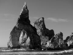 unique rocky formations at Praia da Ursa coastline