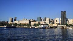 Cais da Praça Quinze de Novembro seen from the ferry to Paquetá