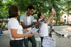 Researchers analyze temperature in a Salvador park