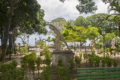 Monument in Passeio Público, Curitiba, Brazil