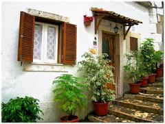 Lisbon Alfama district with historical buildings and narrow streets