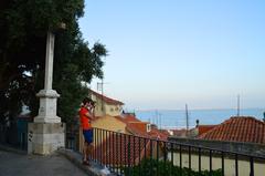 Antoine standing in front of Santo Estevao