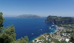 Capri harbour view from Anacapri