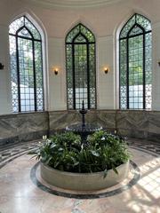 Conservatory Fountain in a public park surrounded by greenery