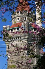 Casa Loma's east tower viewed from Spadina House in Toronto