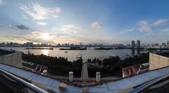 Evening Tokyo Bay view from Aquacity Odaiba