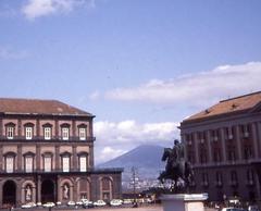 Mount Vesuvius and Naples in Italy