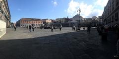 Panoramic view of Piazza del Plebiscito in Naples