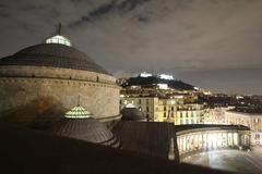 Panoramic view of Naples with Castel Sant'Elmo and Museo di San Martino