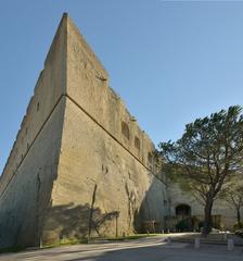 Entrance side of Castel Sant'Elmo fortress in Naples