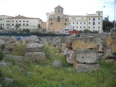 Parco archeologico del Castellammare with San Giorgio dei Genovesi Church in the background