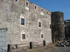 Back side of Castello Ursino in Catania, Italy