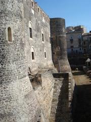 fosse of Castello Ursino castle in Catania, Italy