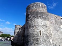 Castello Ursino exterior view on February 6, 2015