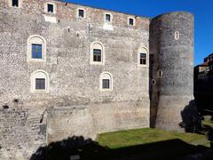 External view of Castello Ursino on February 6, 2015