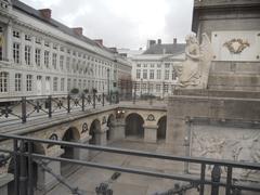 Laika, the first dog in space, statue in Brussels