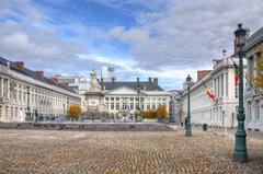 Martelaarsplein in Bruxelles, Belgium