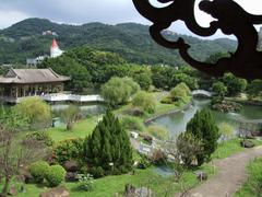 traditional Chinese garden in National Palace Museum in Taipei, Taiwan