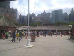 Battery Park in Manhattan with Castle Clinton in the background