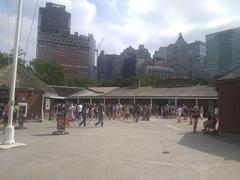 Battery Park with Castle Clinton in Manhattan, New York