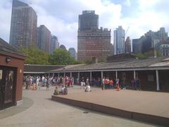 Battery Park in Manhattan with Castle Clinton