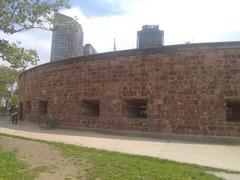 View of Battery Park with Castle Clinton in Manhattan, New York