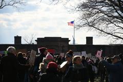 Battery Park Rally Against Trump's Immigration Ban