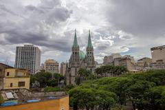 landscape view of São Paulo city, Brazil