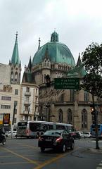 Catedral da Sé in São Paulo viewed from Praça João Mendes