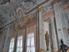 Statue and ceiling in Ca' Rezzonico