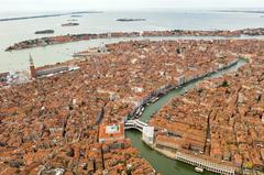 View over the Grand Canal with the Rialto Bridge, August 2020