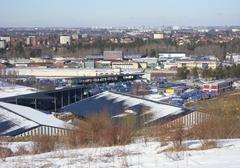 Högdalens industrial area viewed from Högdalstoppen