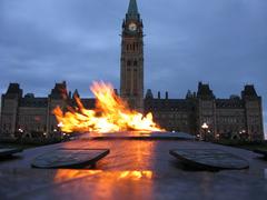 Centennial Flame on Parliament Hill in Ottawa