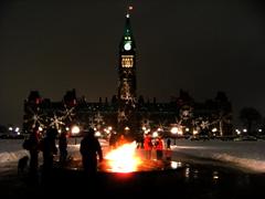 Parliament Hill on New Year's Eve