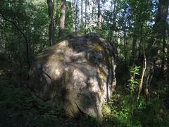 Judarskogens nature reserve boulder north of lake Judarn, Bromma, Stockholm