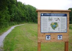 Sign at Judarskogens Nature Reserve