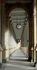 Mill Colonnade aisle in Karlovy Vary, Czech Republic