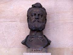 Bust of Czech architect Josef Zítek in Karlovy Vary