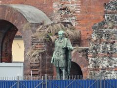 Porta Palatina, an ancient Roman city gate in Turin