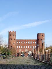 Turin Porte Palatine Roman ruins with the Cardo