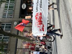 protest in Hamburg for BAföG law on educational advancement aid for students in secondary schools and universities