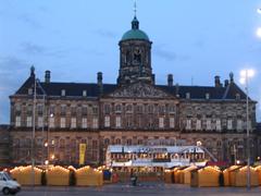 Royal Palace Amsterdam at night