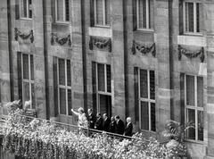 Queen Juliana on the balcony after abdication ceremony in Amsterdam, 1948