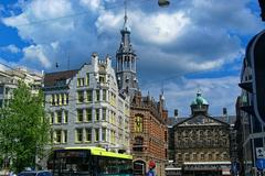 Amsterdam Dam Square view to the west