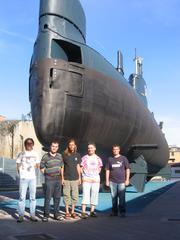 Italian wikipedians in front of Toti submarine