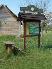 Birdsong Nature Trail station 2 with native domesticated animals in Dinnyés, Fejér County, Hungary